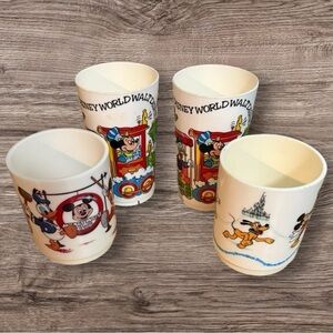 Vintage Disney Plastic Cups - Made in USA by deka